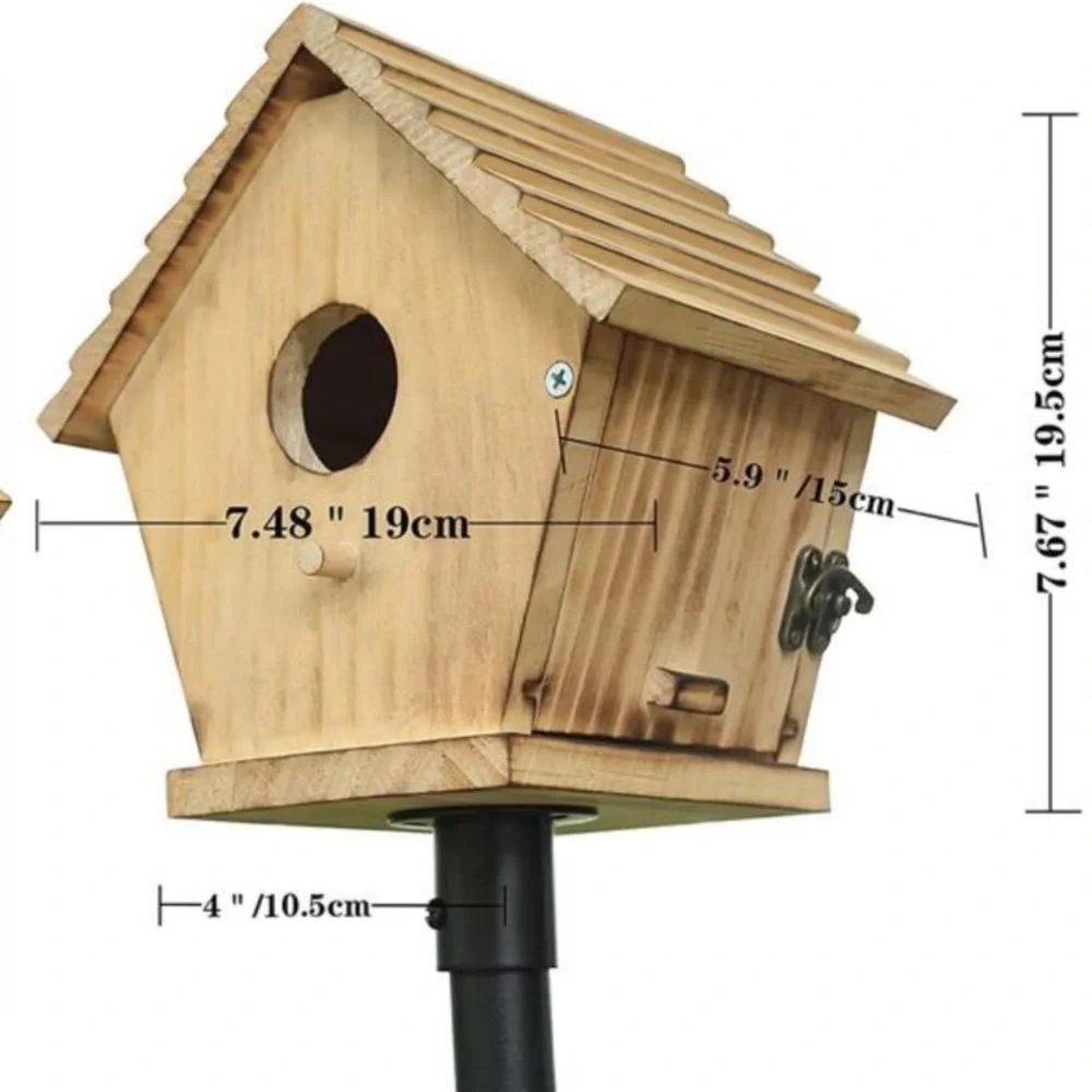 Bird House,Outdoor Bluebird House for Outside Clearance,Wooden Birdhouse Finch